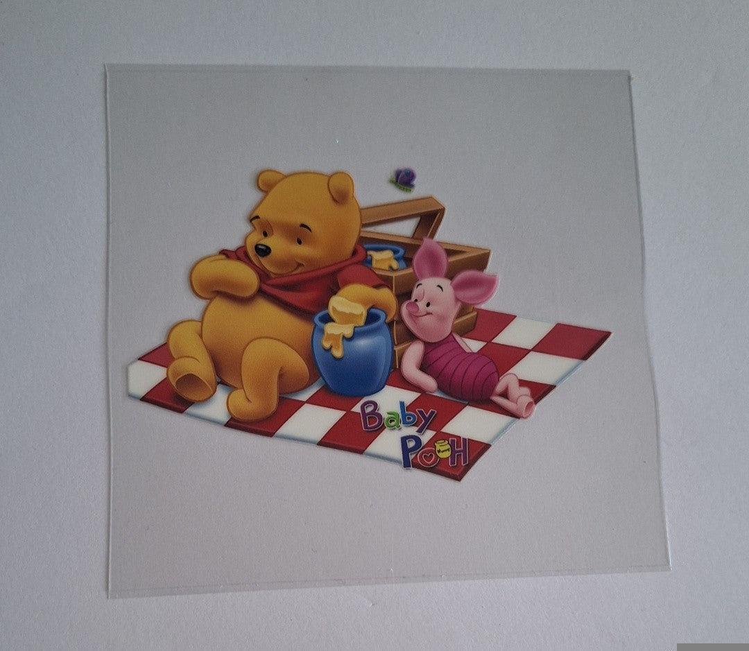 Pooh bear Uvdtf pocket Size Decals