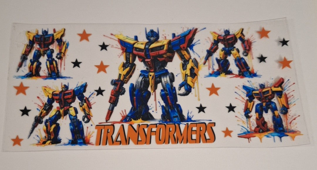Transformers 16oz libbey cup wrap