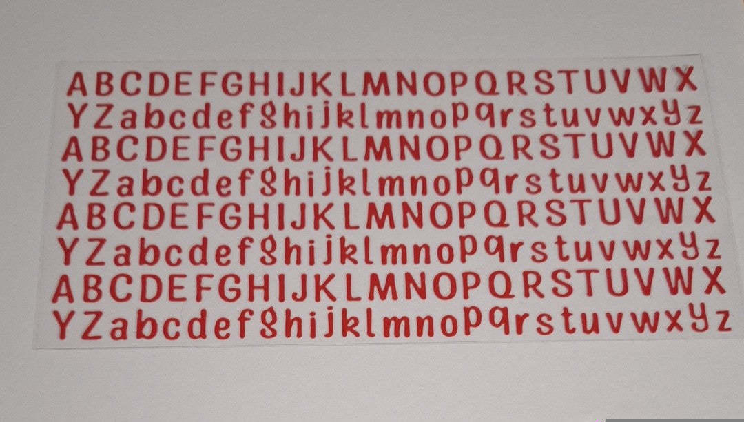 Red letters 16oz libbey cup wrap