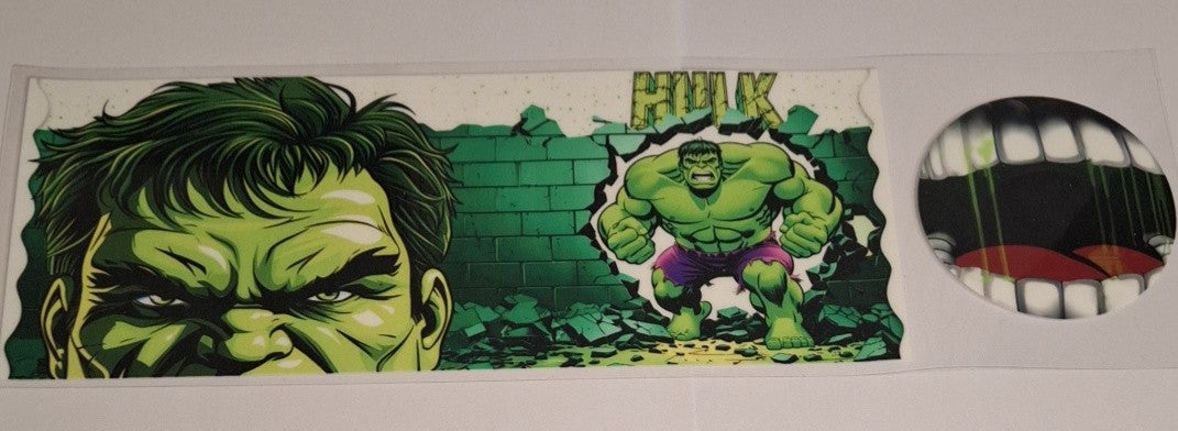 Incredible hulk 11oz Mug wrap and bottom