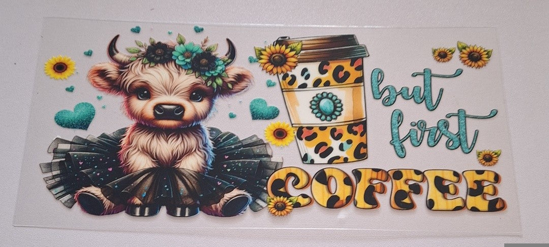 But first coffee 16oz Libbey Cup Wrap