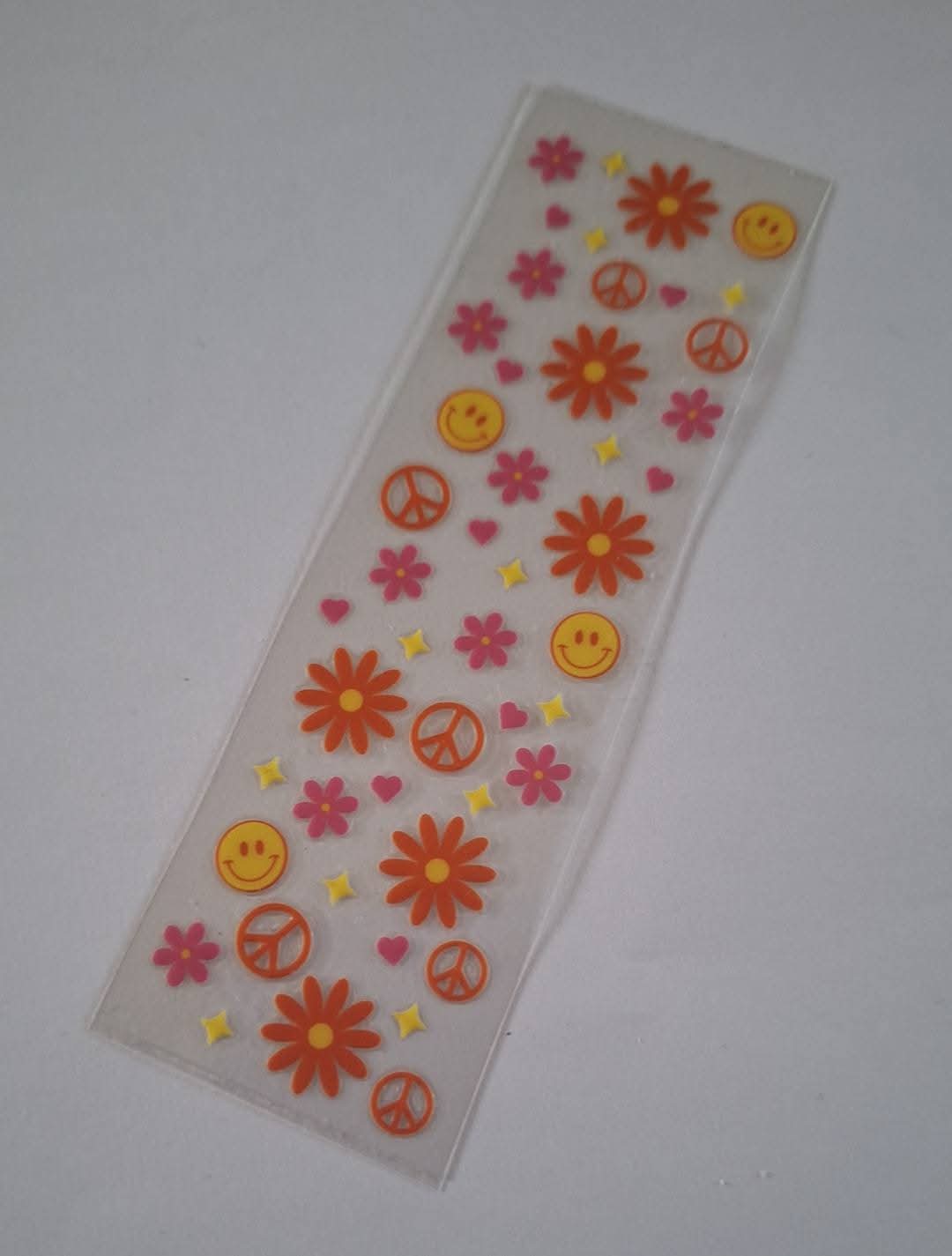 Flowers & Smiley Faces Pen/bookmark wrap