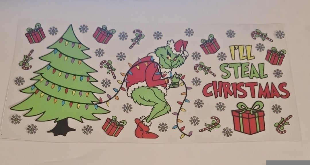 I'll steal Christmas 16oz libbey cup wrap