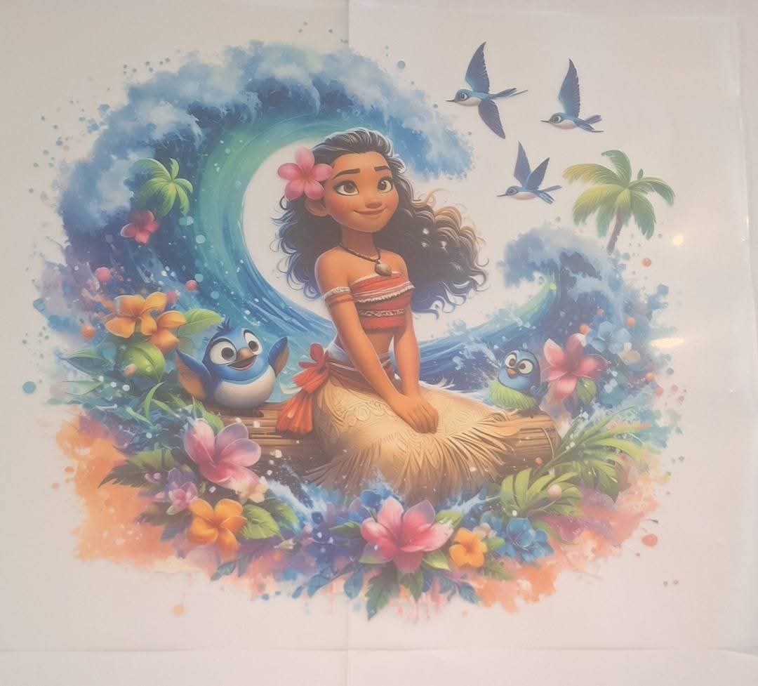 Moana dtf large Heat transfer
