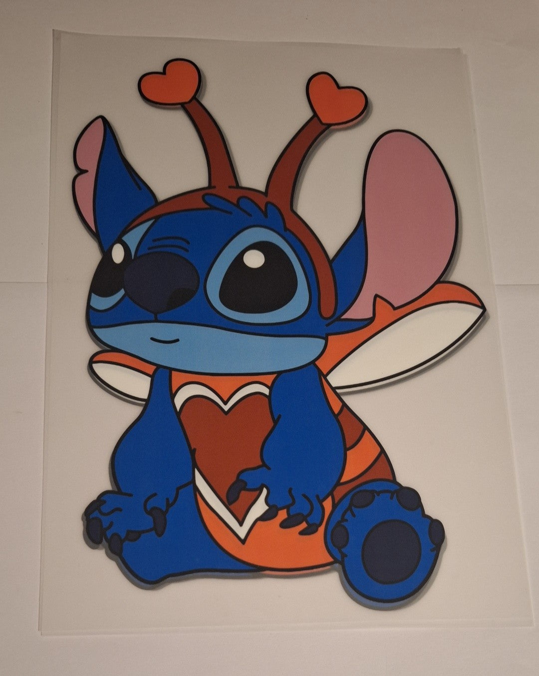 Stitch lovebug Large Heat Transfers