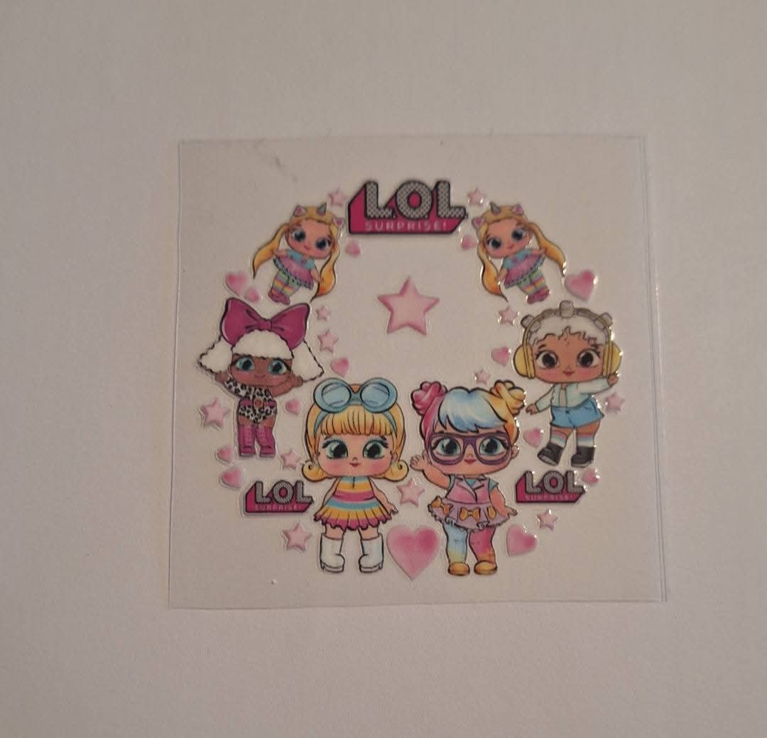 Lol Dolls 16oz Lid Decal