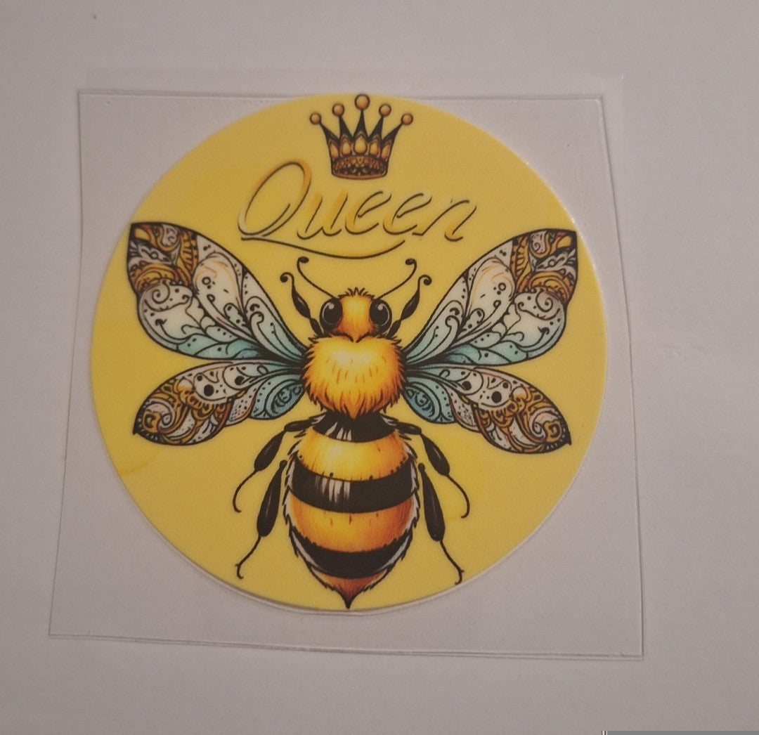 Queen bee 7cm uvdtf decal