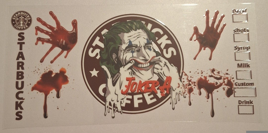 S.buck joker a 16oz Libbey Cup Wrap