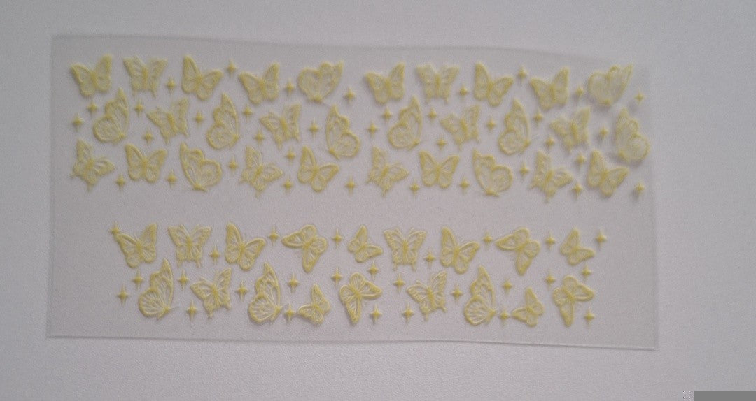 Butterflies 3oz shot cup wrap