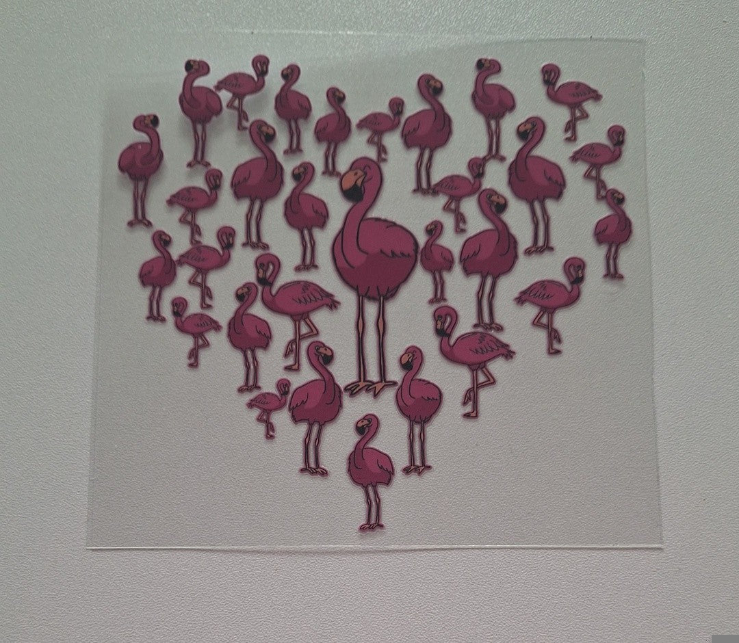 Flamingoes Uvdtf decals