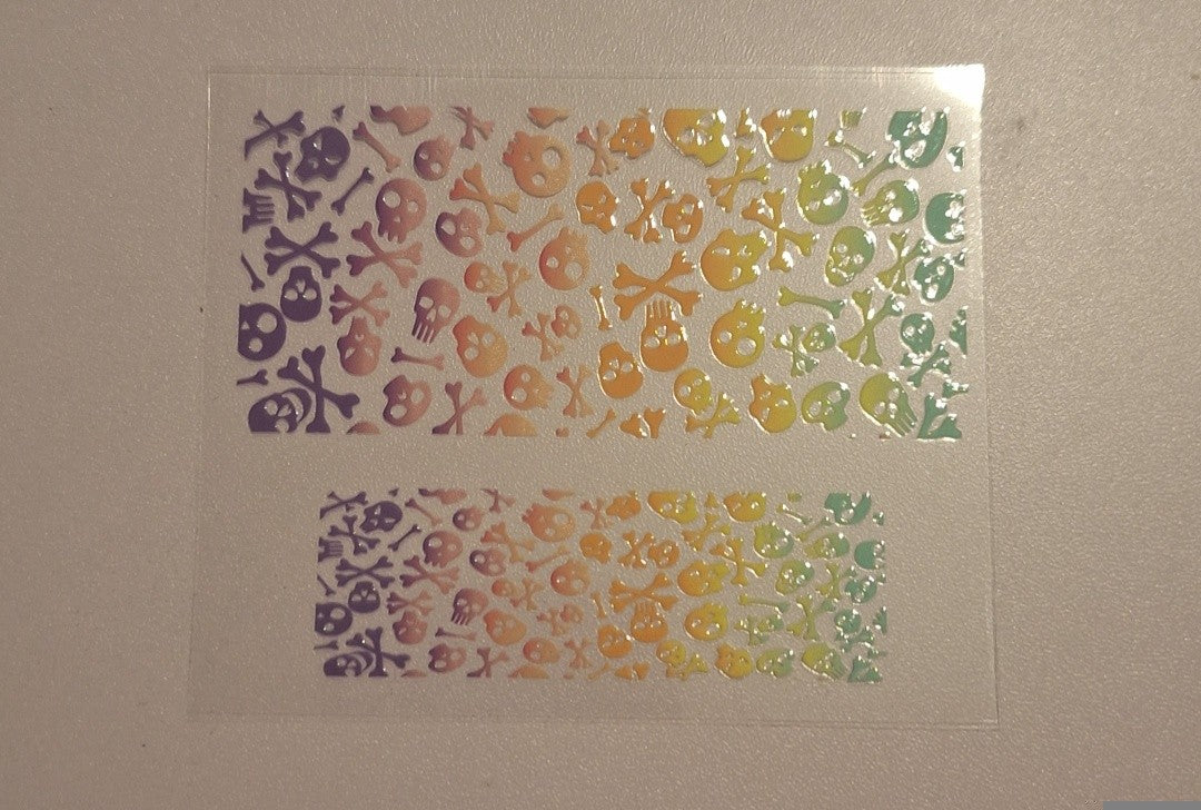 Rainbow skulls & bones Mini stanley cup keychain wrap