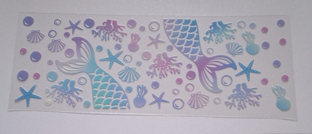 Mermaid under the sea 11oz uvdtf libbey cup wrap
