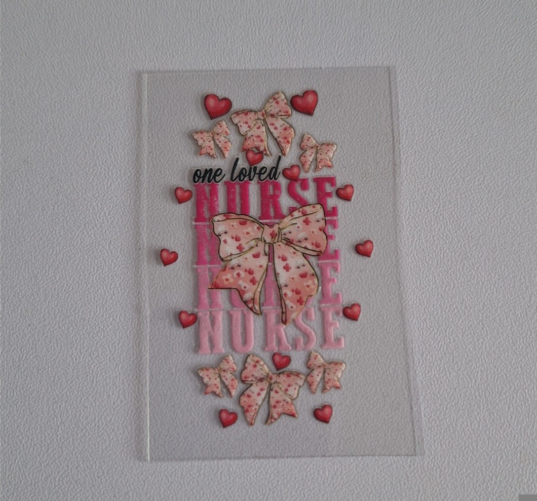 One loved nurse Motel Keychain Decal