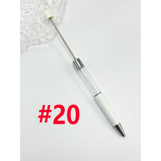 White snowglobe diy pen