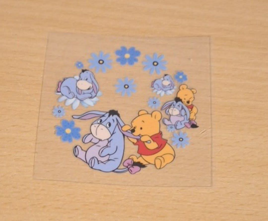 Pooh Bear & Eeyore 16oz Lid Decal