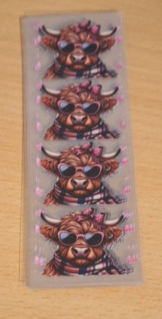 Highland Cow Large Pen/ Bookmark Wrap