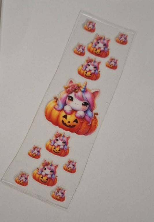 Unicorn Pumpkin Pen/Bookmark Wrap