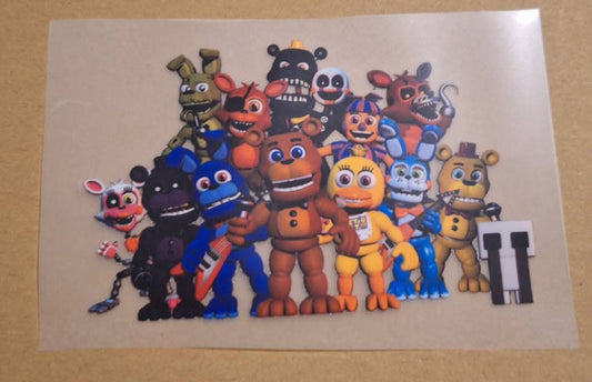 Five Night At Freddies Iron On Transfers (small)