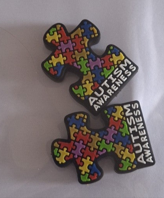 Autism awareness 2d focal beads