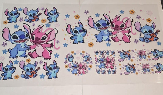 Angel/stitch 6 in 1 uvdtf set