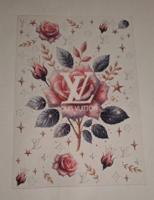 L pink rose A5 bookcovers