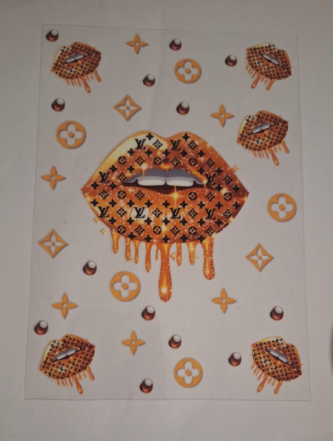 L lips orange A5 bookcovers