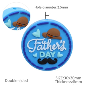 2D Father's Day Focal Beads