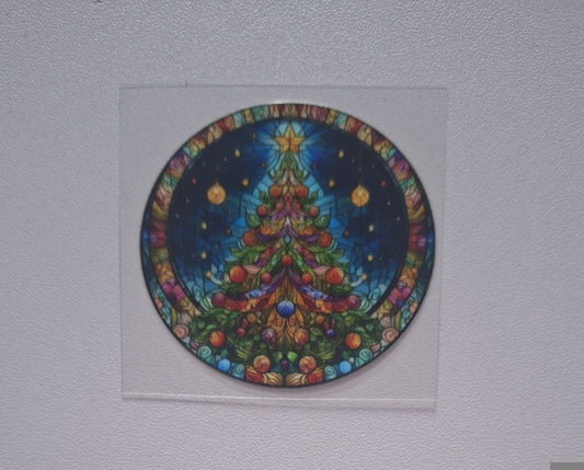 Christmas tree 5cm decal