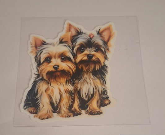 Yorkshire terriers Uvdtf pocket Size Decals