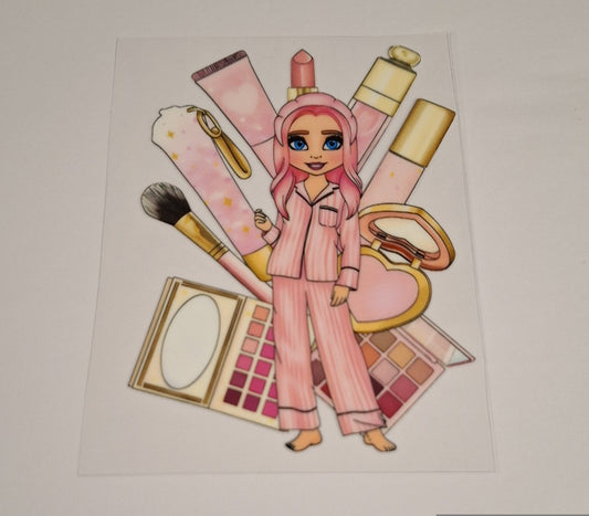 Girl 5 Uvdtf pocket Size Decals