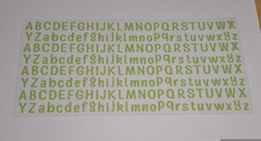 Lime green letters 16oz libbey cup wrap