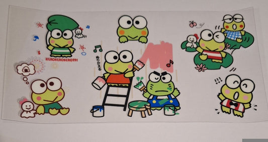 Kerropi frog 16oz libbey cup wrap