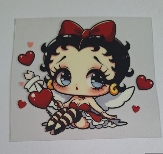Betty boop love Uvdtf pocket Size Decals