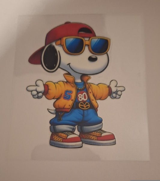 Snoopy cool Uvdtf pocket Size Decals