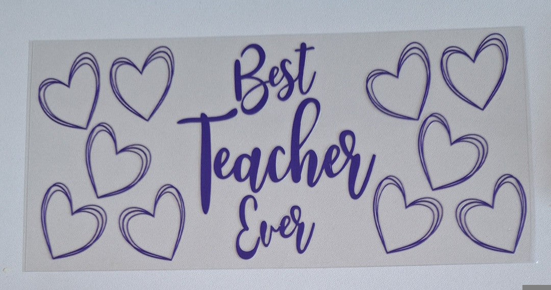 Best teacher ever 16oz Libbey Cup Wrap