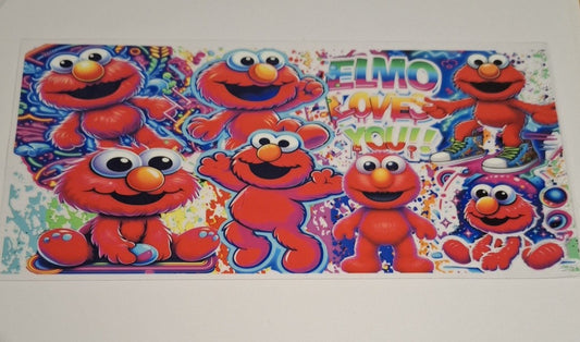 Elmo 16oz libbey cup wrap