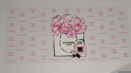 C paris pink 16oz libbey cup wrap