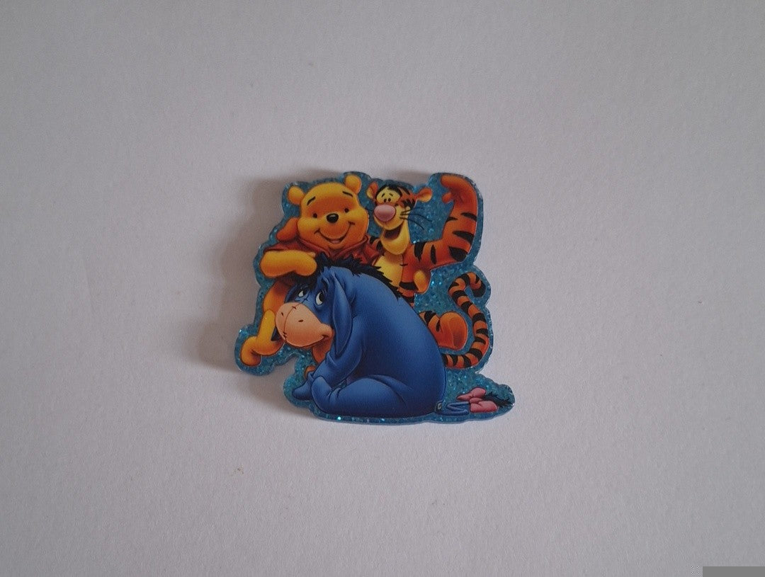 Pooh bear & friends Acrylic flatback