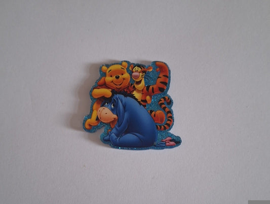 Pooh bear & friends Acrylic flatback