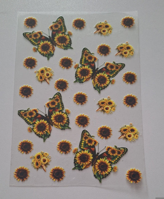 Sunflower butterflies bookcovers