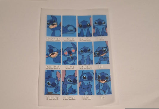 Stitch emotions Pocket size heat transfers