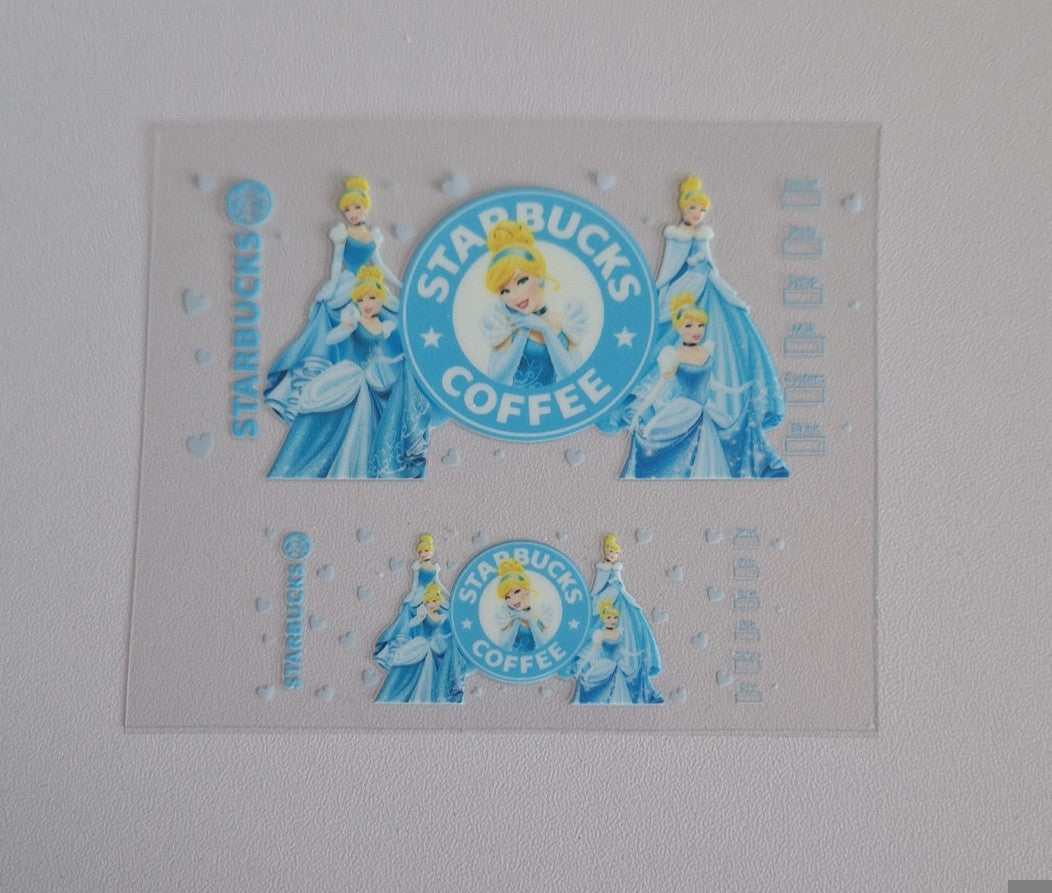 Sbucks cinderella Mini stanley cup keychain wrap