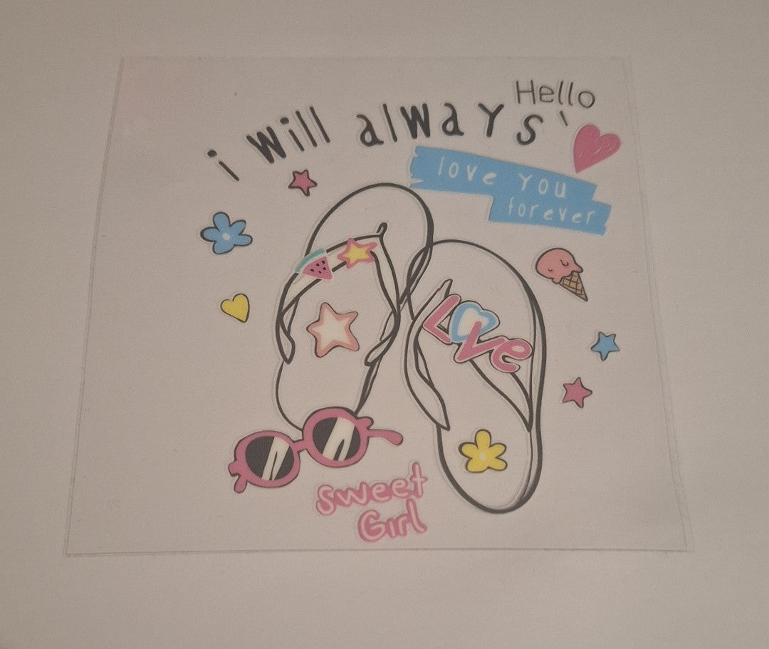 I will always Uvdtf pocket Size Decals