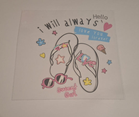 I will always Uvdtf pocket Size Decals