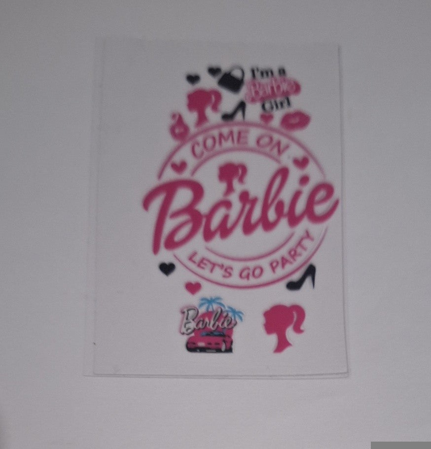 Barbie 1 Motel keychain Decals