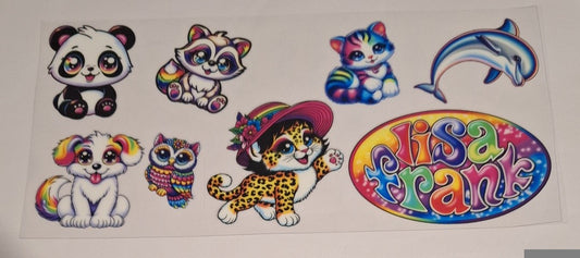 Lisa frank animals 16oz Libbey Cup Wrap