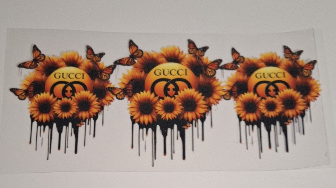 C sunflowers 16oz libbey cup wrap