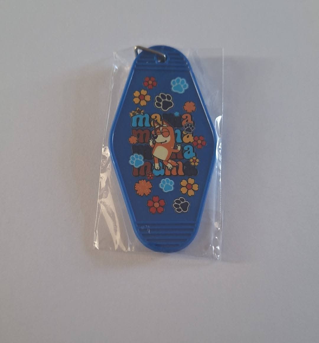 Mama Bluey Motel Keychain