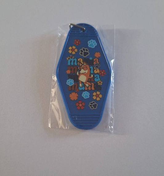 Mama Bluey Motel Keychain
