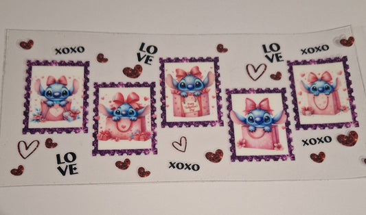 Love stitch 16oz libbey cup wrap